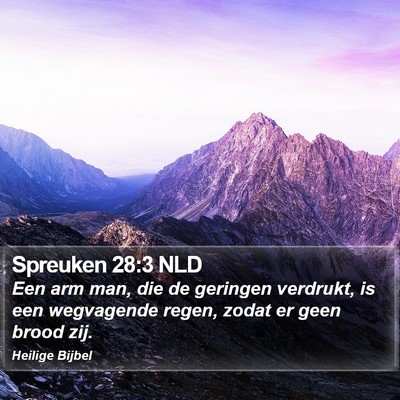 Spreuken 28:3 NLD Bible Verse Image
