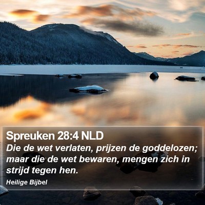 Spreuken 28:4 NLD Bible Verse Image