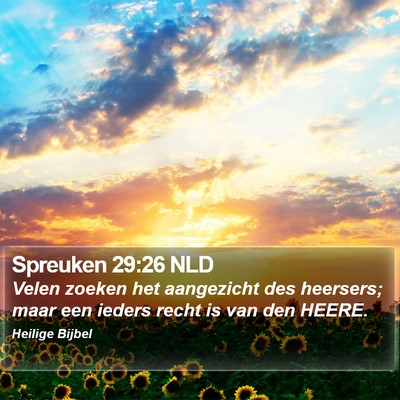 Spreuken 29:26 NLD Bible Verse Image
