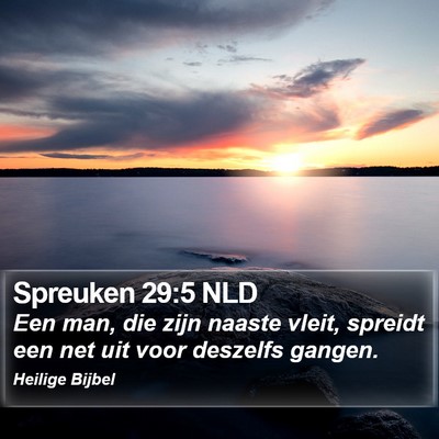 Spreuken 29:5 NLD Bible Verse Image