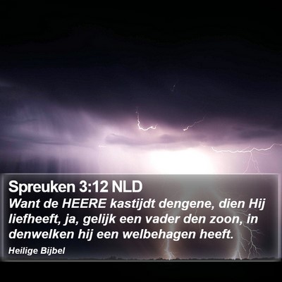 Spreuken 3:12 NLD Bible Verse Image