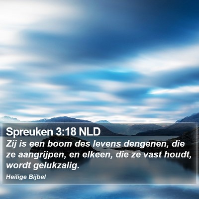 Spreuken 3:18 NLD Bible Verse Image
