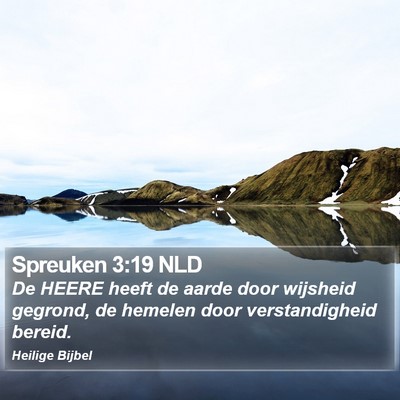 Spreuken 3:19 NLD Bible Verse Image