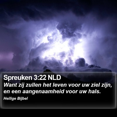 Spreuken 3:22 NLD Bible Verse Image