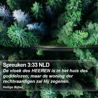 Spreuken 3:33 NLD Bible Verse Image