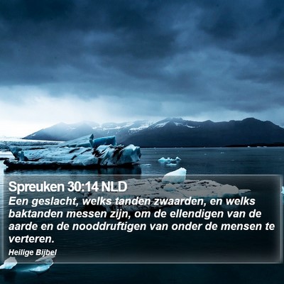 Spreuken 30:14 NLD Bible Verse Image