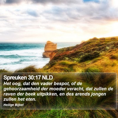 Spreuken 30:17 NLD Bible Verse Image