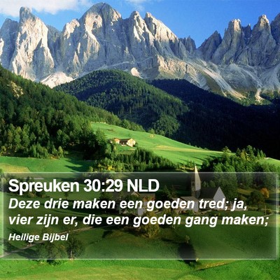 Spreuken 30:29 NLD Bible Verse Image
