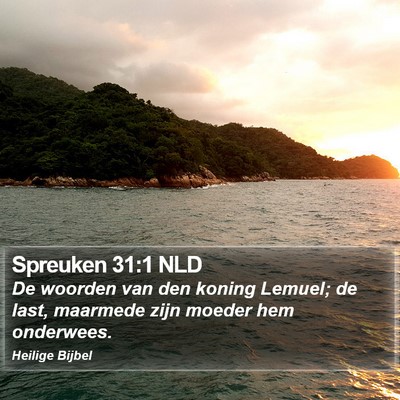 Spreuken 31:1 NLD Bible Verse Image