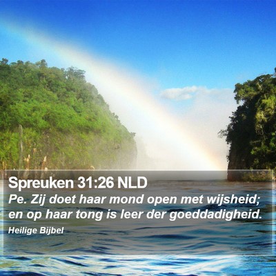 Spreuken 31:26 NLD Bible Verse Image