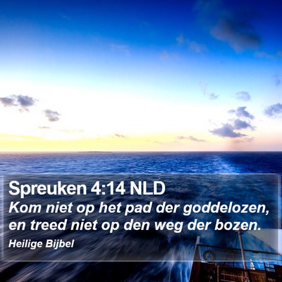 Spreuken 4:14 NLD Bible Verse Image