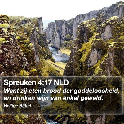Spreuken 4:17 NLD Bible Verse Image