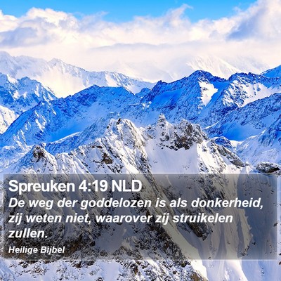 Spreuken 4:19 NLD Bible Verse Image