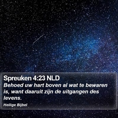 Spreuken 4:23 NLD Bible Verse Image