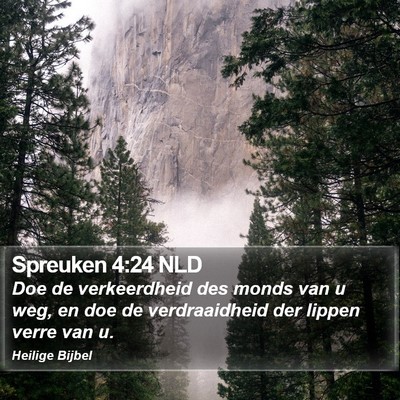Spreuken 4:24 NLD Bible Verse Image