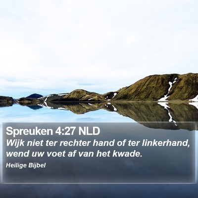 Spreuken 4:27 NLD Bible Verse Image