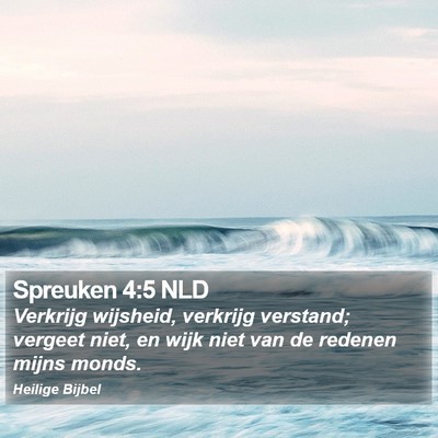 Spreuken 4:5 NLD Bible Verse Image
