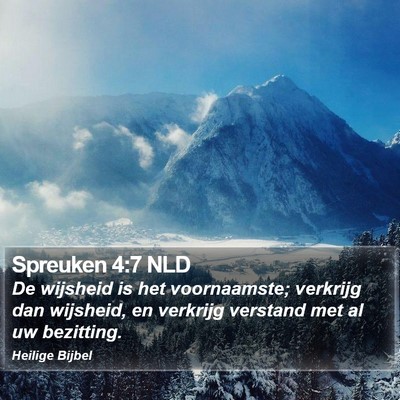 Spreuken 4:7 NLD Bible Verse Image