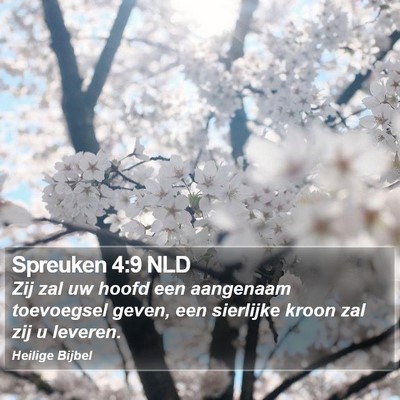 Spreuken 4:9 NLD Bible Verse Image