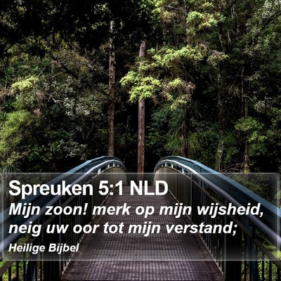 Spreuken 5:1 NLD Bible Verse Image