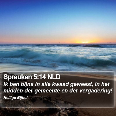 Spreuken 5:14 NLD Bible Verse Image