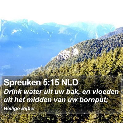 Spreuken 5:15 NLD Bible Verse Image