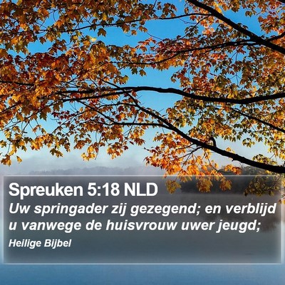 Spreuken 5:18 NLD Bible Verse Image