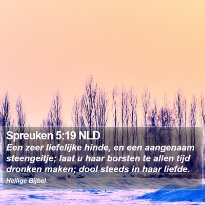 Spreuken 5:19 NLD Bible Verse Image