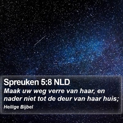 Spreuken 5:8 NLD Bible Verse Image