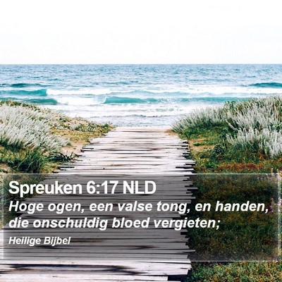 Spreuken 6:17 NLD Bible Verse Image