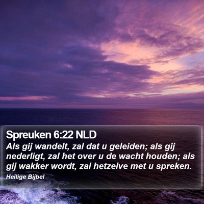 Spreuken 6:22 NLD Bible Verse Image