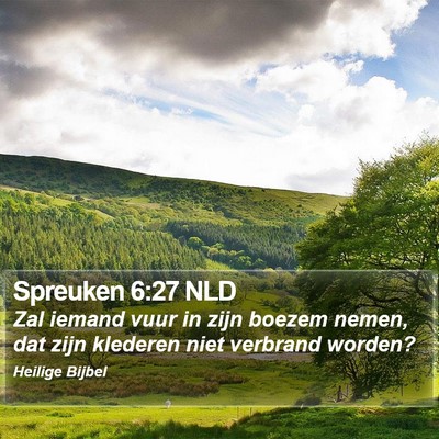 Spreuken 6:27 NLD Bible Verse Image