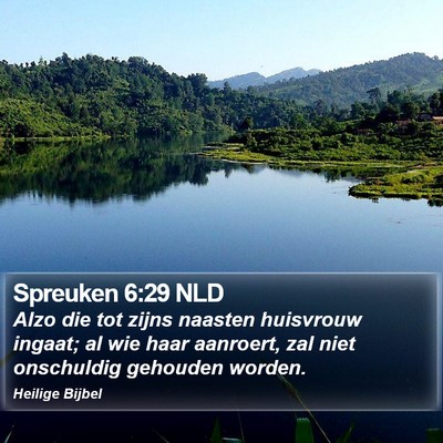 Spreuken 6:29 NLD Bible Verse Image