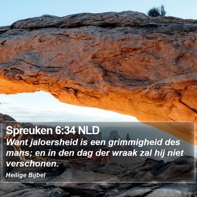 Spreuken 6:34 NLD Bible Verse Image