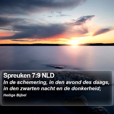 Spreuken 7:9 NLD Bible Verse Image
