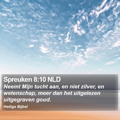 Spreuken 8:10 NLD Bible Verse Image