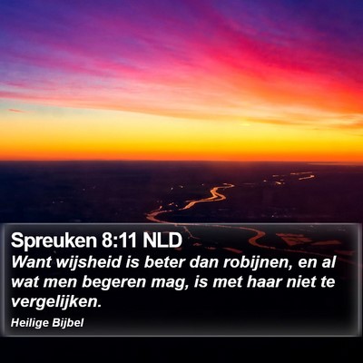 Spreuken 8:11 NLD Bible Verse Image