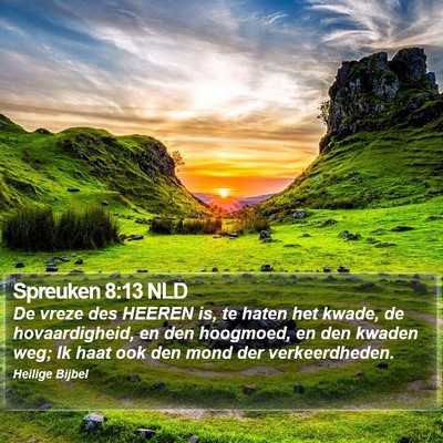 Spreuken 8:13 NLD Bible Verse Image
