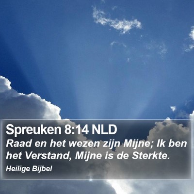 Spreuken 8:14 NLD Bible Verse Image