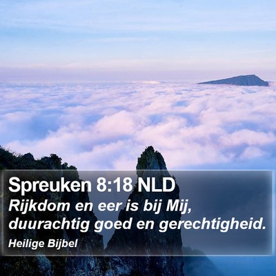 Spreuken 8:18 NLD Bible Verse Image