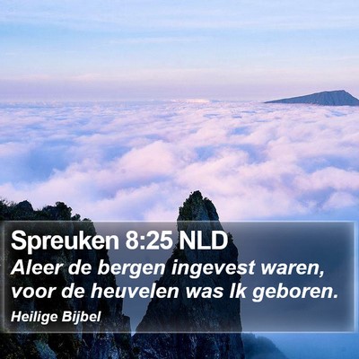 Spreuken 8:25 NLD Bible Verse Image