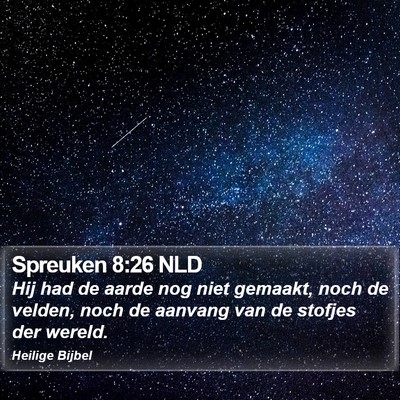 Spreuken 8:26 NLD Bible Verse Image