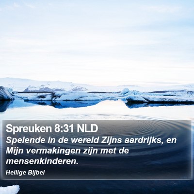 Spreuken 8:31 NLD Bible Verse Image