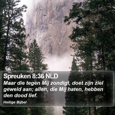 Spreuken 8:36 NLD Bible Verse Image