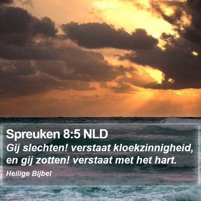 Spreuken 8:5 NLD Bible Verse Image