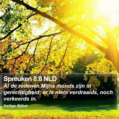 Spreuken 8:8 NLD Bible Verse Image