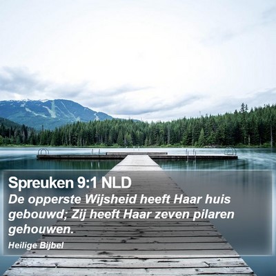 Spreuken 9:1 NLD Bible Verse Image