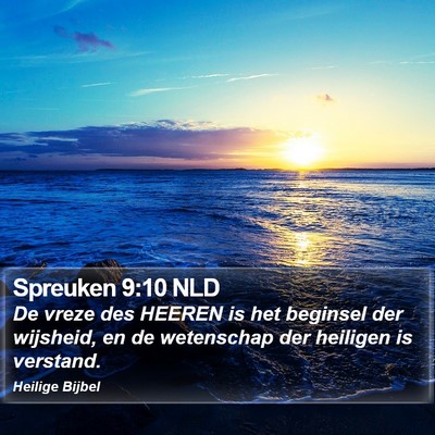 Spreuken 9:10 NLD Bible Verse Image