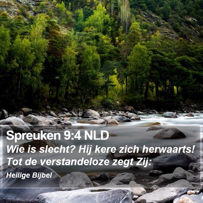 Spreuken 9:4 NLD Bible Verse Image