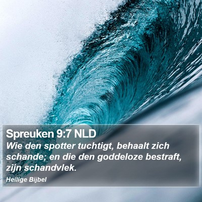 Spreuken 9:7 NLD Bible Verse Image